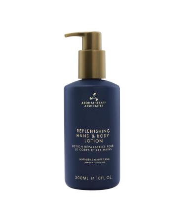 Aromatherapy Associates Replenishing Hand And Body Lotion - Softer & Silkier Hands Hydrate Replenish - Sweet Almond Oil Shea Butter Lavender Ylang Ylang Ho Wood Essential Oil Replenishing Hand & Body Lotion