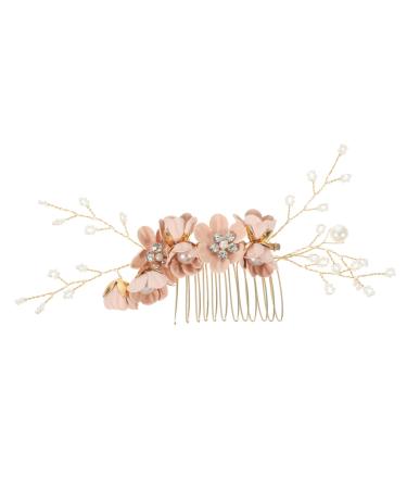 PLAFOPE Flower Hair Comb Hair Styling Accessories Decorative Hair Comb Bride Hair Accessories Hair Comb for Wedding Hair Comb for Women Accessories Hair Accessories for Women