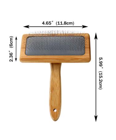 Premium Dog & Cat Brushes for Fur Care | Wood & Slicker Brushes for Short & Long Hair - Ideal for Knots & Subfur - Buy Online on SooperMarket.com