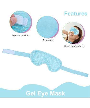 SOIMISS Sky-Blue Sleep Eye Mask | Hot Cold Compress Pack for Puffy Eyes, Headaches, Migraines | Women Men | Sinus & Tension Relief - Buy Online on SooperMarket.com