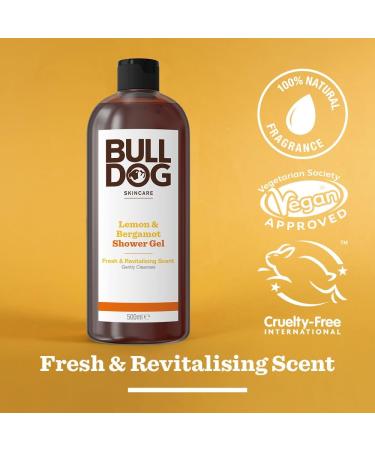 Bulldog Skincare Lemon & Bergamot Shower Gel 500ml - Refreshing Body Wash - Buy Online on SooperMarket.com