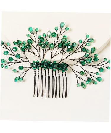 Mikinona Green Branches and Leaves Hair Comb Leaf Comb Hairpin Wedding Comb Hairpin Wedding Crystal Hair Decor Wedding Headdress Crystal Leaf Headdress Crystal Comb Hairpin Leaf Hair Comb - Buy Online on SooperMarket.com