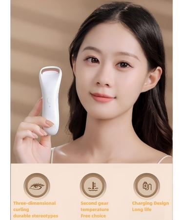 Rechargeable Heated Eyelash Curler - Long Lasting Curl Color Changing Silicone Fits Eye Design - Buy Online on SooperMarket.com