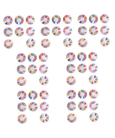 Beavorty 56 Boxes Soft Pottery Polymer Clay Patch Lovely DIY Patch Flower Clay Nail Art Manicure Decor Nail Decoration Nail Jewels Nail Accessories Decorative Clay Patch Boxed Assorted 3d