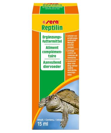 Sera Reptilin 15 ml - vitamins for vital reptiles - a tasty emulsion made of 12 valuable vitamins for rushing on the food or for drinking water