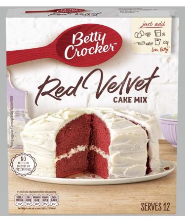 Betty Crocker Red Velvet Cake Mix 425g - Baking Mix Red-Velvet 212.5 g (Pack of 2)