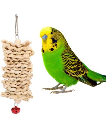 Yorgewd 7 Pack Bird Toys Natural Wood Small Bird Cage Toys Small Parrot Swing Chewing Toys for Budgies Small Parakeets Conures Love Birds Cockatiel Finches - Buy Online on SooperMarket.com