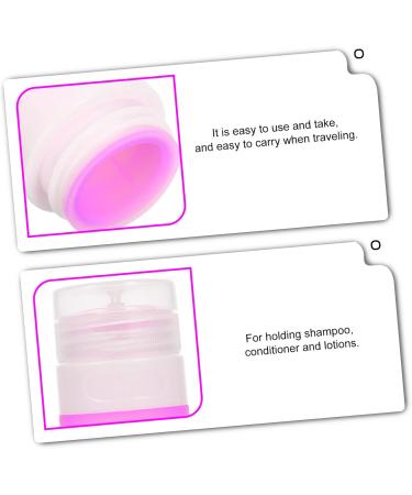 Mikinona Travel Storage Bottle Cylindrical Bottling Shampoo Bottle Refillable Bottle Shampoo Containers Silicone Liquid Bottle Empty Storage Silica Gel Cosmetic Set Bottle Purple Travel 11.4X3.6CM Purple - Buy Online on SooperMarket.com