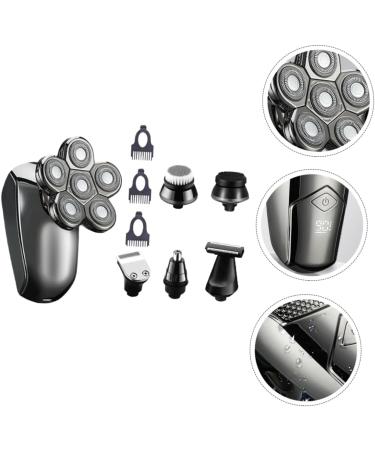 Buy 2 Sets Electric Shaver for Men - Rechargeable Beard Razor with 6 Heads | International Shipping Available - Buy Online on SooperMarket.com