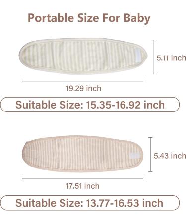 Baby Umbilical Cord Belt  Infant Belly Binder Hernia Care Navel Truss Support Newborn Warm Essential with Breathable Organic Cotton 2brown&2green - Buy Online on SooperMarket.com