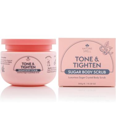 Nature Spell Tone & Tighten Sugar Crystal Body Scrub 300g Exfoliating Body Scrub Hyaluronic Acid Ginseng Extract & Plant Collagen Made in the UK - Buy Online on SooperMarket.com