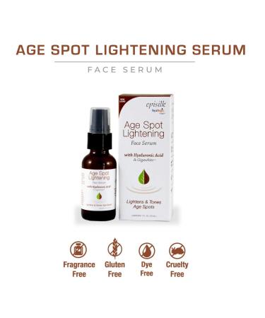 Age Spot Face Serum | Dark Spot Corrector with Hyaluronic Acid | Brightening & Anti-Aging Solution by Hyalogic - 1 Fl. oz - Buy Online on SooperMarket.com