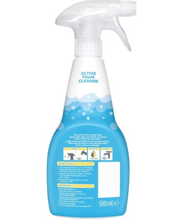 Buster Active Foam Sink & Drain Cleaner 500ml x 2 - Sink Cleaner to Remove Limescale & Stains - Daily Plughole Foam Cleaner & Odour Eliminator Foam Cleaner for Sinks Showers Drains and Plugs - Buy Online on SooperMarket.com