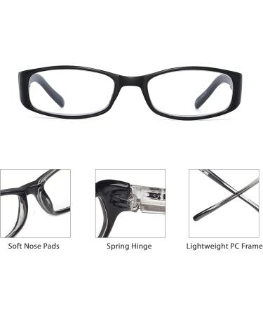 JM 3 Pack Women's Reading Glasses - Vintage Rectangular Readers +1.5 Diopters - Spring Hinge - Mixed Colors - Buy Online on SooperMarket.com