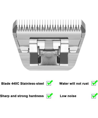 7fW Width Removable Blades for Pet Grooming | Compatible with Heiniger Moser Max45 Andis Easter A5 | 1/8 Inch (3.2 mm) Cutting Length - Buy Online on SooperMarket.com