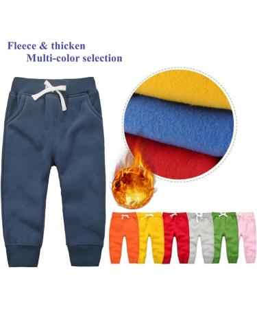 CuteOn Unisex Kids Elastic Waist Cotton Warm Trousers | 1 Year | Dark Blue - Buy Online on SooperMarket.com