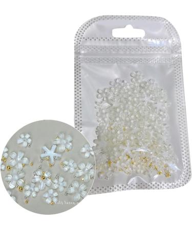 White Flower Nail 3D Flower Nails Art Resin Nails Supplies Manicure Accessories Nail Decorations 3d Flower Nails Art White Flower Nail Jewelry Accessories - Buy Online on SooperMarket.com