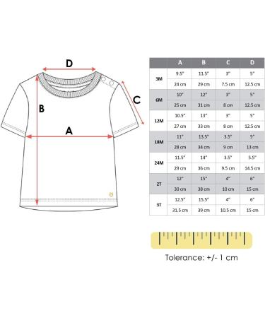 KIDio Organic Cotton Baby T-Shirt Applique - Short Sleeve Tee (3-4 Years, White) - Buy Online on SooperMarket.com