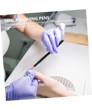 HAPINARY Cuticle Pusher 2 Sets Nail Quartz Pen Single-headed Manicure Pen Pumice Nail File Nail Polish Pen Nail Art Sculpture Pen Nail Art Pen Cuticle Cleaner Pp Exfoliating Sanding Pen - Buy Online on SooperMarket.com