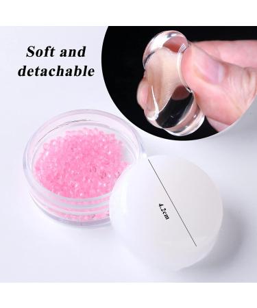 Sanwood Nail Art Stamp | Lightweight Round Silicone Soft Stamper for Perfect Manicure - International Shipping - Buy Online on SooperMarket.com