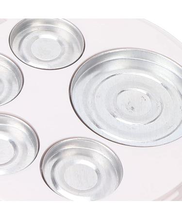 Empty Eyeshadow Makeup Palette - 5pcs Round Metal Pans | DIY Eye Shadow Container for Blush & Brow Powder - International Shipping Available - Buy Online on SooperMarket.com