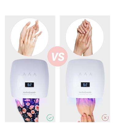 MelodySusie UV Glove for Gel Nail Lamp - Professional UPF50+ UV Protection Gloves - Pastel Rose - Buy Online on SooperMarket.com