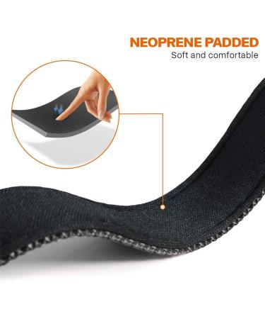 Taglory Soft Padded Neoprene Dog Collar for Large Dogs | Adjustable & Reflective | Black L - Perfect for Training | International Shipping Available - Buy Online on SooperMarket.com