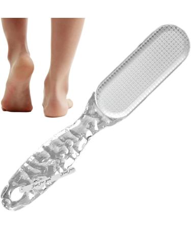 Teksome Pumice Stone Foot File - 2 in 1 Foot Rasp for Cracked Heel - Foot Rasp for Cracked Heel Reduces Calluses & Corns Foot File for Foot Care Wet/Dry Feet Transparent - Buy Online on SooperMarket.com