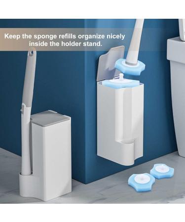Knadgbft Disposable Toilet Cleaning System Disposable Toilet Flushable Refill Brush Flushable Refills - 60 Refills - Buy Online on SooperMarket.com