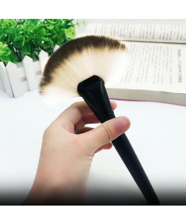 Single Large Facial Fan Brushes Highlighting Make Up Brush Soft Dense Fan-shaped Makeup Brushes Professional Brush for Women Girls Beauty Supplies - Buy Online on SooperMarket.com