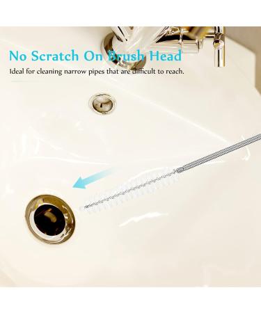 Cabilock Drain Straw Brush Set - 4 Flexible Grabber Claw Tools for Kitchen Sink Drain Cleaning - Effective Home Drain Cleaners - Buy Online on SooperMarket.com