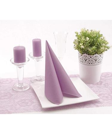 Shop 50 APARTina Pastel Purple Airlaid Napkins | Premium Fabric-Like 40x40 cm | Ideal for Elegant Dining & Events - Buy Online on SooperMarket.com