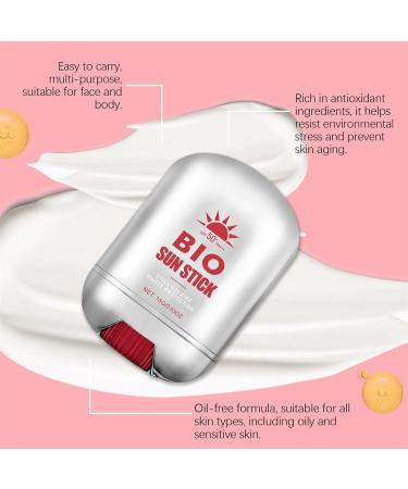 15g Sunscreen Stick | Spf50 Sunscreen Stick | Pa+++ Sunscreen Stick | Water-Resistant Sunscreen Stick Sunscreen Stick for Sensitive Skin for All Skin Types and Portability - Buy Online on SooperMarket.com