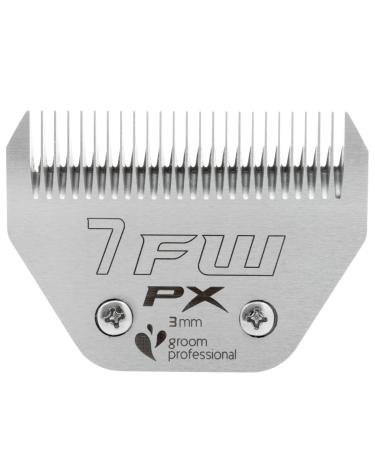 GROOM PROFESSIONAL Pro X Wide Clipper Blade for Dog Grooming - Detachable Clipper Blade - Hardened Steel - Excellent Resistance to Wear & Excellent Cutting Performance - Replacement Blade - 7F 7FW