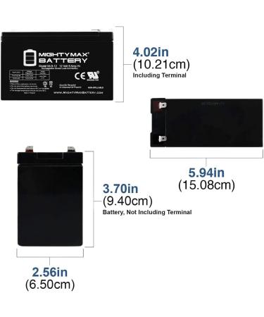Mighty Max Battery 12V 9Ah SLA - Replacement for Lowrance Universal Portable Fishfinder | International Shipping Available - Buy Online on SooperMarket.com