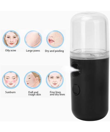 Handheld Facial Mist Sprayer Rechargeable Moisturizing Moisturizing Facial Moisturizing Sprayer (Black) - Buy Online on SooperMarket.com