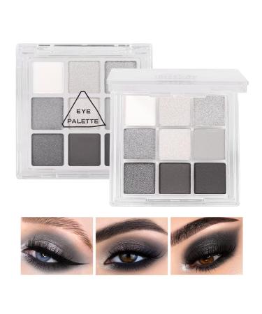 KARNAR Smokey Eye Eyeshadow Palette - 9 Color Cool Toned Shimmer Glitter Shades - Buy Online on SooperMarket.com