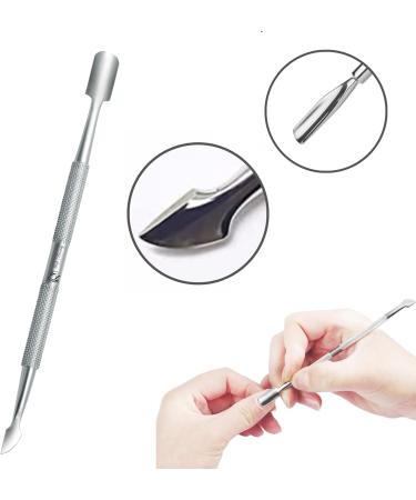 Wishbeauty Stainless Steel Dual Tool Cuticle Pusher - Manicure Pedicure Nail Cleaner - Buy Online on SooperMarket.com