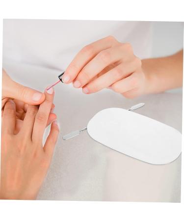 NOLITOY Makeup Palette Set - Stainless Steel Mixing & Nail Art Tool | Pro Cosmetology Kit - 12.6x7.5cm Painting Palette for Flawless Foundation & Makeup Application - Buy Online on SooperMarket.com