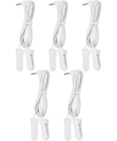 5 Pcs/Bag 3.5mm Ear Clip Electrode Cable for TENS Machine Physical Machine - Buy Online on SooperMarket.com