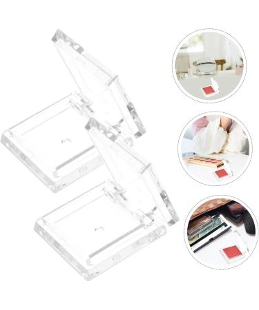 PLAFOPE 4pcs Transparent Square Mini Eyeshadow Box Eyeshadow Pan Empty Blusher Pans Empty Eyeshadow Plate Eyeshadow Palettes Empty Highlighter Case Empty Blusher Case Eyeshadow Dispenser - Buy Online on SooperMarket.com