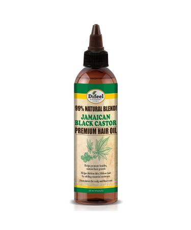 Difeel 99% Natural Premium Jamaican Black Castor Hair Oil 8 oz.