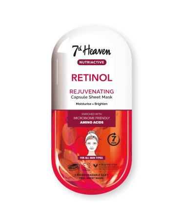 7th Heaven Retinol Nutriactive Rejuvenating Sheet Mask Enriched with Amino Acids to Moisturise and Brighten Skin