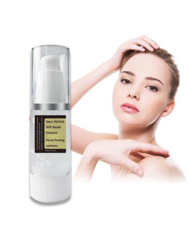 Snail Collagen Serum Snail Mucin Moisturiser Snail Protein Soft Beads Serum Facial Firming Hydrating Serum for Face with Snail Secretion Filtrate Reduce Wrinkles and Dark Spots