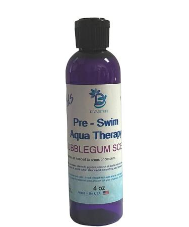 Diva Stuff Kids Pre-Swim Lotion - Aqua Therapy Chlorine & Salt Water Protection 4 oz Bubblegum Scent - Made in USA - Buy Online on SooperMarket.com