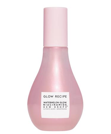 Glow Recipe Watermelon Glow Niacinamide Dew Drops Hydrating Serum with Hyaluronic Acid Moringa Oil + Vitamin E - Lightweight Facial Serum & Priming Liquid Highlighter - Jumbo Size (80ml) 80 ml (Pack of 1)