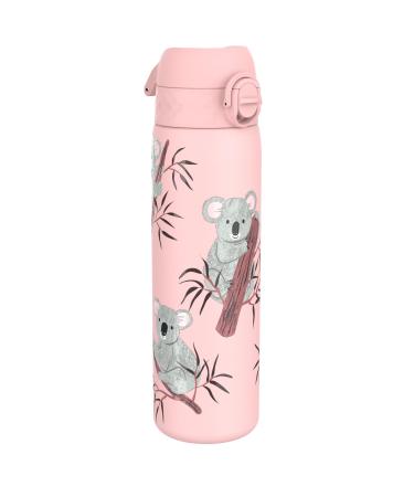 Ion8 Water Bottle Leak Proof Easy to Open Secure Lock Dishwasher Safe BPA Free Hygienic Flip Cover Carry Handle Easy Clean Odour Free Koalas Design Insulated Steel Koala