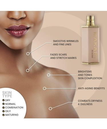 Makari Classic Body Beautifying Whitening Milk 4.75 fl.oz Lightening & Moisturizing Body Lotion with Vegeclairine Whitening Treatment for Dark Spots Acne Scars & Stretch Marks - Buy Online on SooperMarket.com
