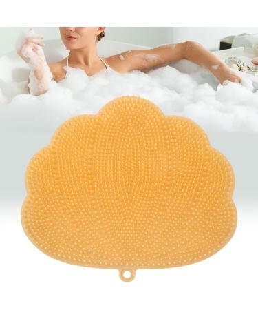 Closer Wall-Mounted Hands-Free Back and Foot Scrubber with Suction Cups - Deep Clean and Exfoliate in The Shower Yellow Durable 30 X 25.5cm - Buy Online on SooperMarket.com