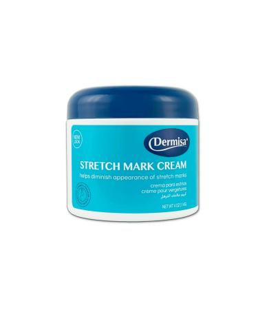Dermisa Stretch Mark Cream | Contains Cocoa Butter Vitamin E Collagen & Elastin | 4 OZ | Pack of 1 4 Ounce (Pack of 1)